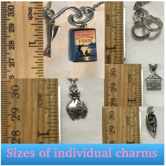Adventures of Huckleberry Finn by Mark Twain Handmade Literature Book Necklace - Picture 14 of 15